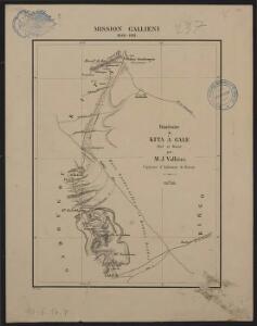 Mission Galliéni 1880-1881. Itinéraire de Kita à Gale