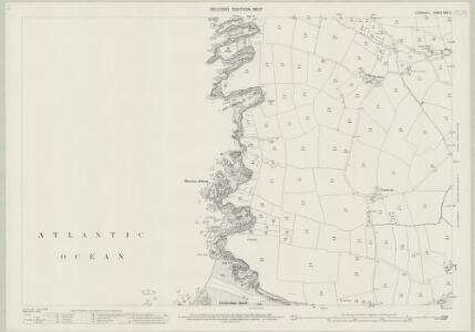 Cornwall XXIV.5 (includes: St Eval; St Merryn) - 25 Inch Map