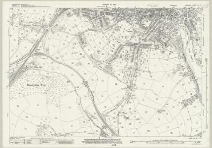 Cornwall LVII.16 (includes: Kea; Truro) - 25 Inch Map