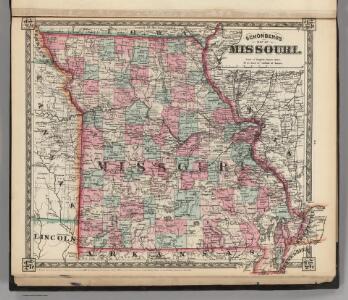 Schonberg's Map of Missouri.