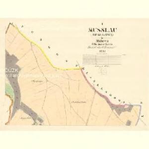 Musslau (Muselowa) - m1908-1-001 - Kaiserpflichtexemplar der Landkarten des stabilen Katasters