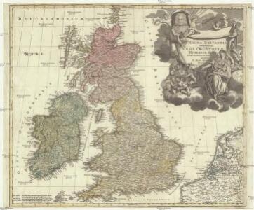 Magna Britannia complectens Angliae, Scotiae et Hiberniae regna in suas provincias et comitatus divisa