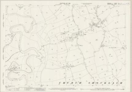 Cheshire LIX.4 (includes: Caldecott; Church Shocklach; Grafton; Is Y Coed; Shocklach Oviatt) - 25 Inch Map
