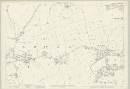 Suffolk XXV.11 (includes: Brome; Oakley; Stuston) - 25 Inch Map