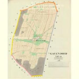 Gauendorf - c4818-1-001 - Kaiserpflichtexemplar der Landkarten des stabilen Katasters
