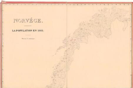 Statistikk kart 5 nord: Norvége. La Population en 1801