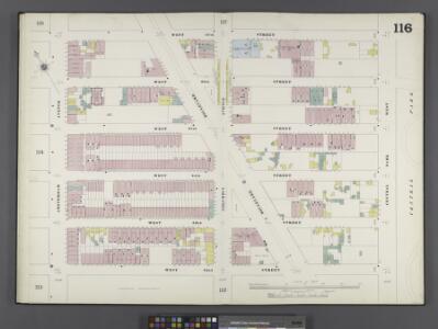 Manhattan, V. 6, Double Page Plate No. 116 [Map bounded by W. 67th St., Central Park West, W. 62nd St., Amsterdam Ave.]