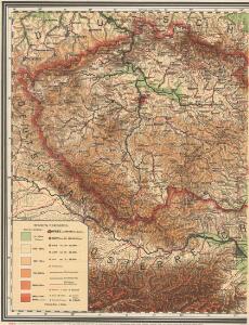 Wandkarte der Čechoslovakischen republik