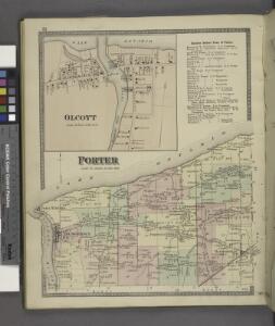 Olcott [Village]; Business Notices Town of Porter. ; Porter [Township]