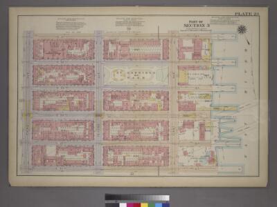 Plate 23, Part of Section 3: [Bounded by (E. 37th Street, (East River Piers) First Avenue, E. 32nd Street and Third Avenue.]