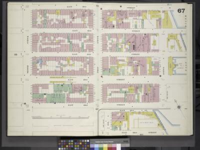 Manhattan, V. 4, Double Page Plate No. 67 [Map bounded by East 26th St., Avenue A., East 22nd St., 2nd Ave.]