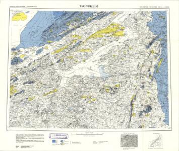 Geologiske kart 121-D: Kart med magnetisk totalfelt. Trondheim