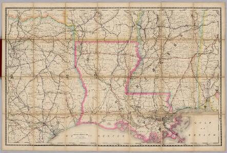 (Louisiana) Railroad Map of the United States.
