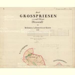 Grosspriesen - c8420-1-001 - Kaiserpflichtexemplar der Landkarten des stabilen Katasters