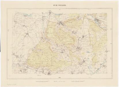 Topographische Karte des Kantons Zürich (Wild-Karte): Blatt IX: Weiach