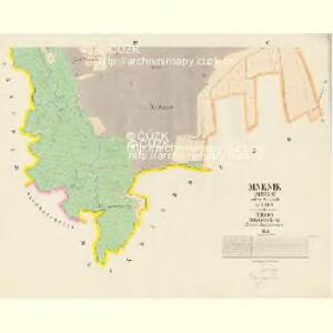 Mnenik - c4593-1-004 - Kaiserpflichtexemplar der Landkarten des stabilen Katasters