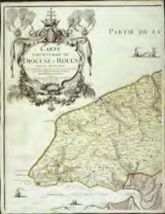 Carte particuliere du diocese de Rouen, 1