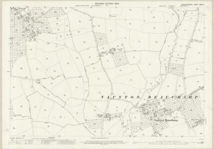 Worcestershire XXXIV.12 (includes: Naunton Beauchamp; North Piddle; Peopleton; Upton Snodbury) - 25 Inch Map