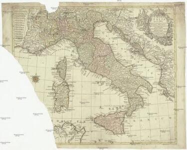 Italia annexis insulis Sicilia, Sardinia et Corsica
