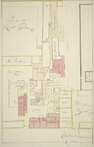 Plan of St. James's Palace, with the inteded addition in the reign of King William III