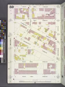 Manhattan, V. 7, Plate No. 59 [Map bounded by W. 130th St., Amsterdam Ave., W. 125th St., Broadway]