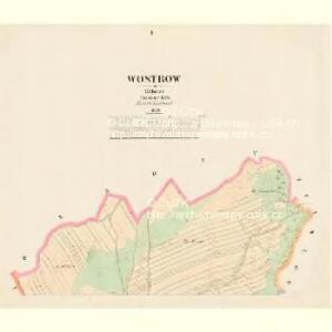 Wostrow - c5562-1-001 - Kaiserpflichtexemplar der Landkarten des stabilen Katasters