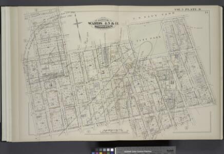 Vol. 5. Plate, D. [Map bound by Sands St., U.S. Navy Yard, Portland Ave., Myrtle Ave., Canton St., Bolivar St., Fleet Place, Pearl St., Concord St., Jay St.; Including High St., Nassau St., Flushing Ave., Chapel St., Park Ave., Tillary St., Sycamore St.,