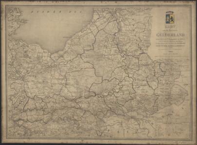 Kaart van de provincie Gelderland : vervaardigd naar de topographische en militaire kaart van het Ministerie van Oorlog en naar schetsen der gemeenten van P.H. Witkamp
