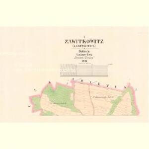 Zawitkowitz (Zawitkowice) - c9161-1-001 - Kaiserpflichtexemplar der Landkarten des stabilen Katasters