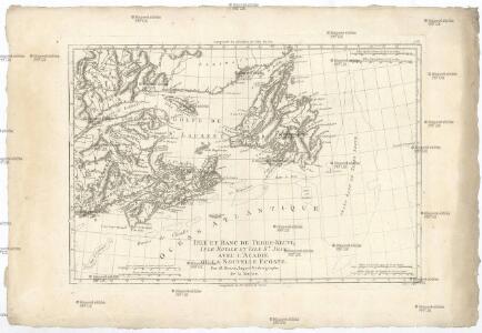 Isle et banc de Terre-Neuve, Isle Royale et Isle St. Jean, avec l'Acadie ou la Nouvelle Ecosse
