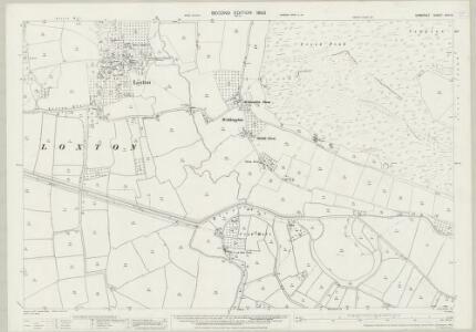 Somerset XVII.14 (includes: Badgworth; Compton Bishop; Loxton; Winscombe) - 25 Inch Map