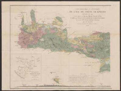 Carte orographique et géognostique de l'île de Crête (H KPHTH)