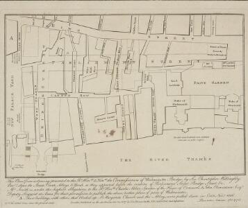A Plan of St Margarets Parish Westminster showing the improvements of Parliament Street & Bridge Street