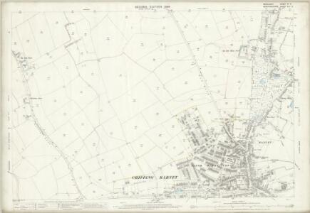 Middlesex VI.3 (includes: Chipping Barnet; South Mimms; South Mimms Urban) - 25 Inch Map