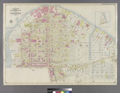 Double Page Plate No. 34: [Bounded by (New Town Creek) Commercial Street, Ash Street, Oakland Street, Paidge Avenue, Sutton Street, Meserole Avenue, Diamond Street, Calyer Street, Manhattan Avenue, Greenpoint Avenue, West Street and Bay Street.]