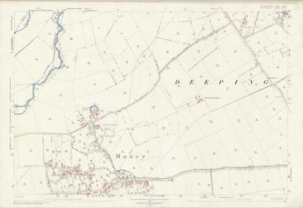 Northamptonshire III.1 (includes: Deeping Gate; Deeping St James; Maxey; Northborough; West Deeping) - 25 Inch Map