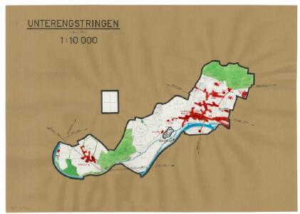 Unterengstringen: Definition der Siedlungen für die eidgenössische Volkszählung am 01.12.1950; Siedlungskarte