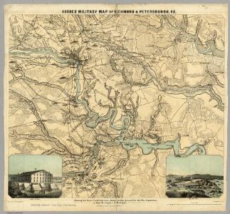 Hughes Military Map Of Richmond & Petersburgh, Va.