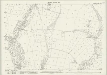 Cornwall XLIX.7 (includes: Ladock; St Enoder) - 25 Inch Map