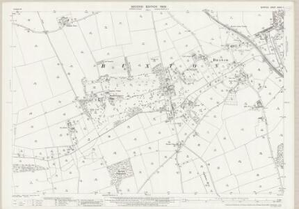 Norfolk XXXIX.11 (includes: Brampton; Buxton With Lammas; Hevingham; Marsham; Stratton Strawless) - 25 Inch Map