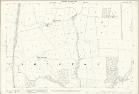 Durham XXXVI.15 (includes: Elwick Hall; Embleton) - 25 Inch Map