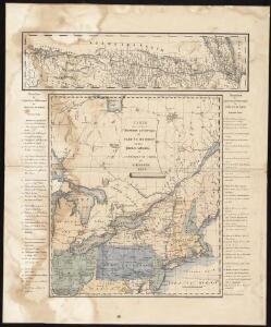 Carte pour servir à l'itinéraire pittoresque du fleuve Hudson et des parties latérales de l'Amerique du Nord