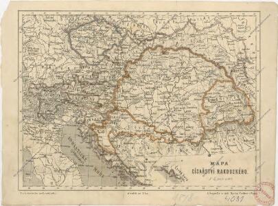 Mapa císařství rakouského