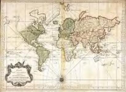 Essay d'une carte réduite contenant les parties connuees du globe terrestre
