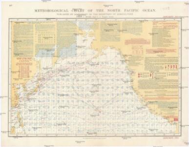 Meteorological chart of the North Pacific Ocean