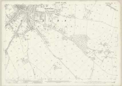 Lancashire XCII.1 (includes: Aughton; Bickerstaffe; Lathom; Ormskirk) - 25 Inch Map
