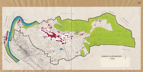 Laufen-Uhwiesen: Definition der Siedlungen für die eidgenössische Volkszählung am 01.12.1960; Siedlungskarte Nr. 117