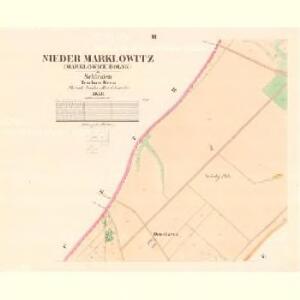 Nieder Marklowitz (Marklowice Dolne) - m0510-1-003 - Kaiserpflichtexemplar der Landkarten des stabilen Katasters