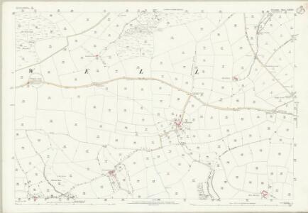 Devon CXXVII.9 (includes: Blackawton; Cornworthy; Halwell) - 25 Inch Map