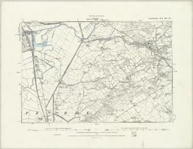 Carmarthenshire LIII.SW - OS Six-Inch Map
